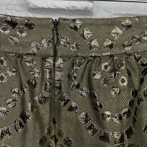 RED Valentino Gold Brocade Mini Skirt - Picture 5 of 6